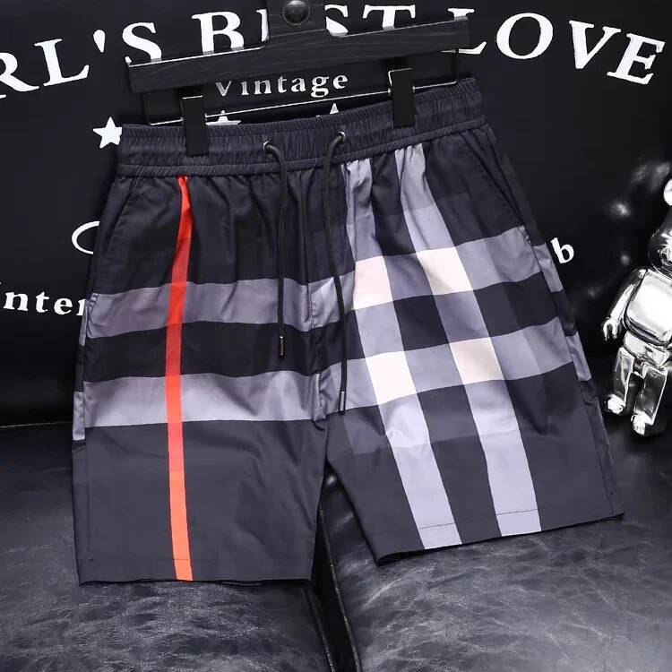 Luxury Men's Shorts 2026 Summer New Men's 3D Plaid Check Quick-Dry Casual Shorts Oversized Pants, Suitable For Daily Wear And Training