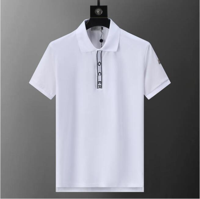 Polos pour hommes T-shirt Marque T-shirts pour hommes Designer T-shirts de luxe Mode Broderie Femmes Lettre Pur Coton T-shirt Impression Noir Bla