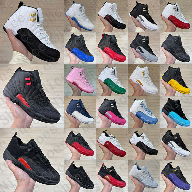 2026 With Box Designer Basketball 12 12s low Sport Shoes sneakers for Bloodline d h gate Taxi mens womens trainers Bucks French Blue Flu Game men ho