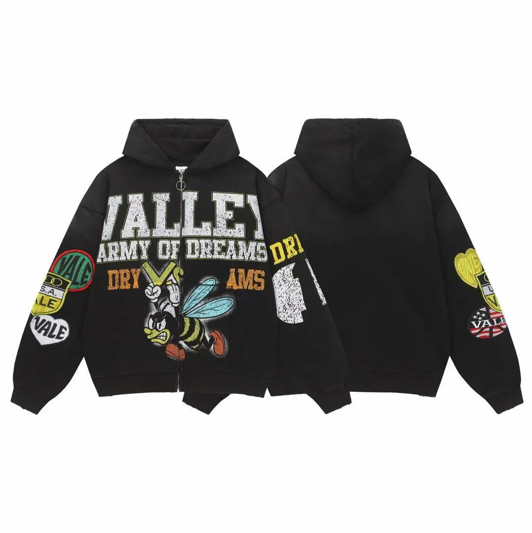 Y2k Streetwear Retro Men Embroidery Personalized Diamond Oversized Hoodie Men Women Harajuku Gothic Casual Sweatshirt