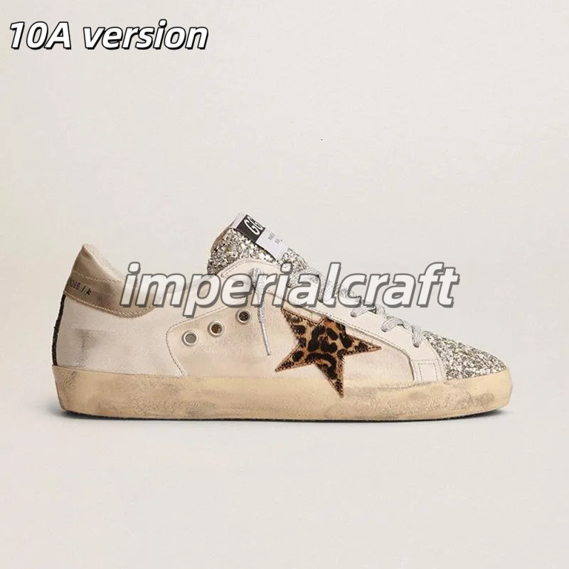 2026 10A Golden star designer Star sneakers Hi Italy High quality casual shoes Classic white distressed dirty lace up 494