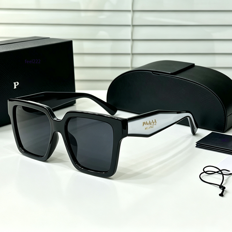 Lunettes de soleil de designer pour femmes hommes lunettes de soleil de plage à la mode jambes carrées en métal lettre design œil de chat lunette