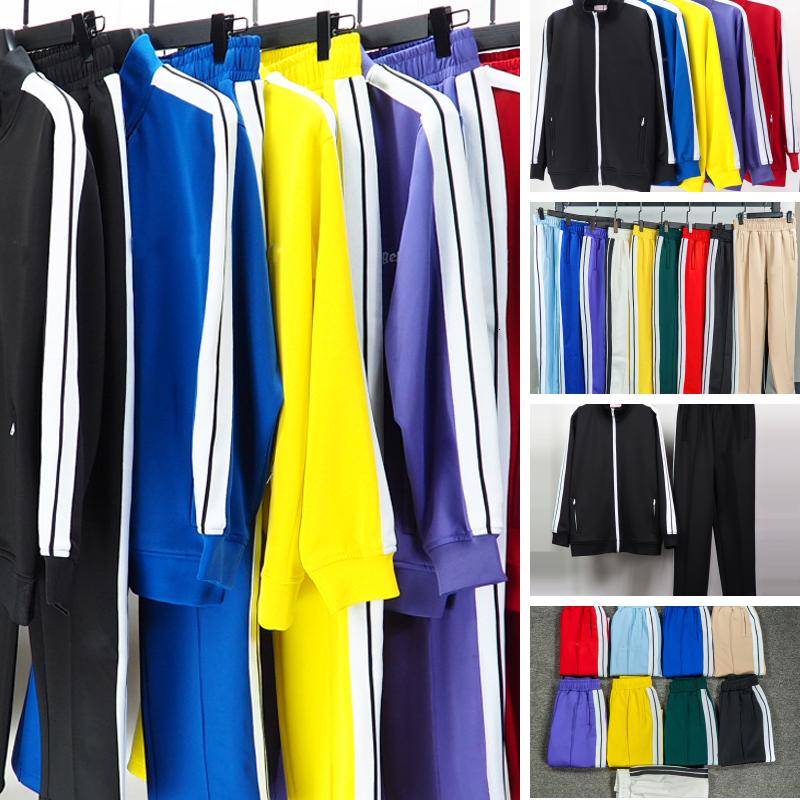 Angela Sweatshirt Joggers Suits Designer Sportswear Embroidered Letter Pattern Casual Loose Neck Zip up hoodie Palm Coat Set Mens Tracksuits