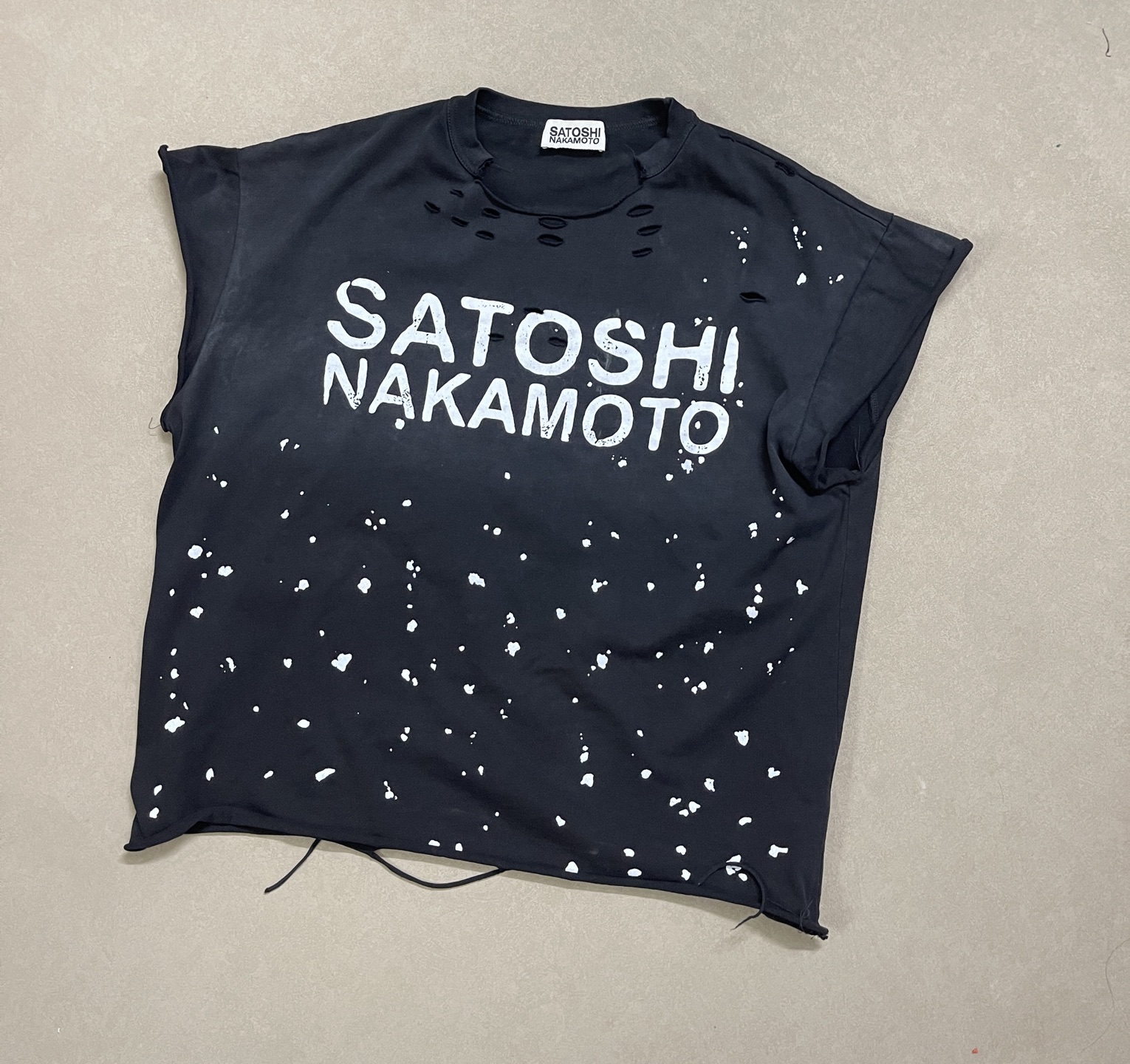 2026 Men Women Designers T Shirts Fashion Splatter Letter Tee High Quality Destroy Hole Streetwear Hip hop T-shirt Clothing S-XL