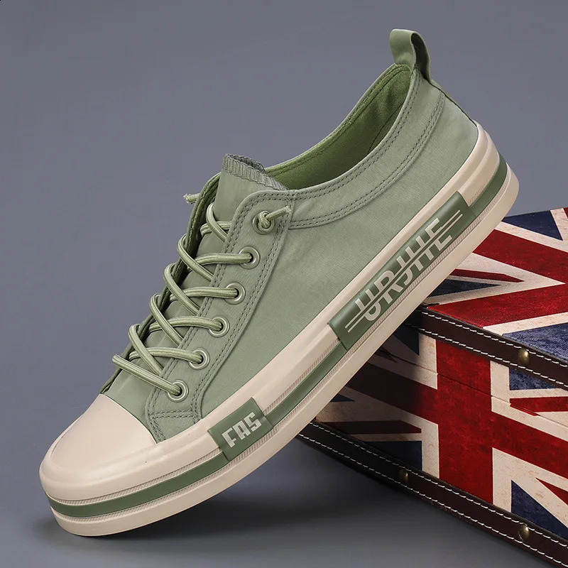 spring Mens Canvas shoes Comfortable Low-cut Vulcanized Shoes fashion Mens Espadrille Non-slip Casual Shoes Man Flats 260622BJ