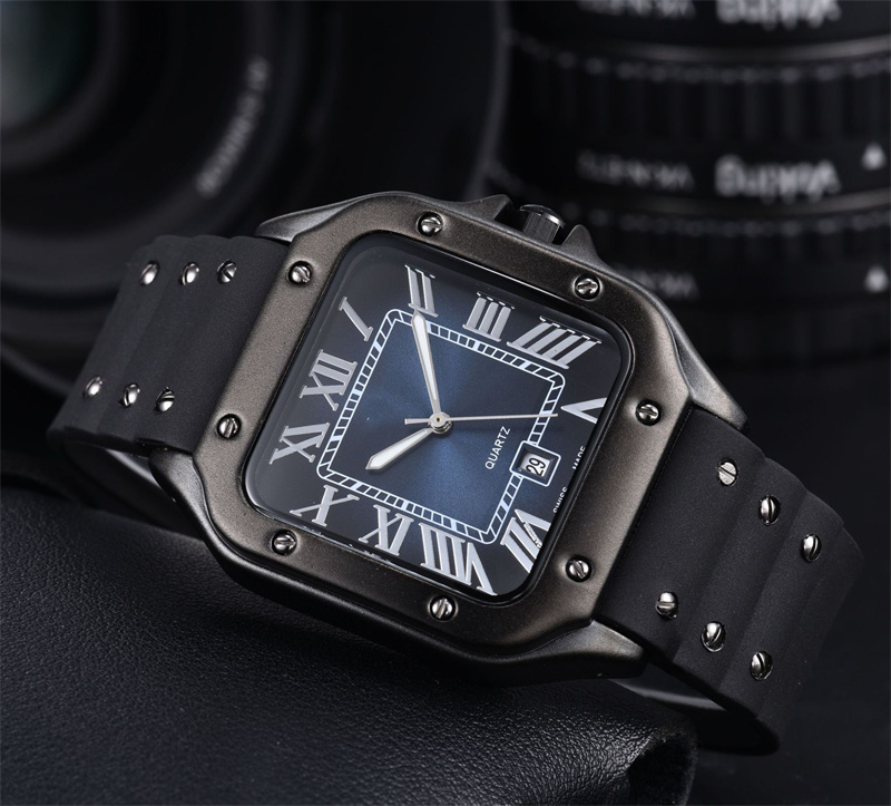 2026 Watches Men Designer Watch Silicone Strap Waterproof Luminous Sporty Men Wristwatch Shockproof Multifunctional Trendy Casual Daily Wear