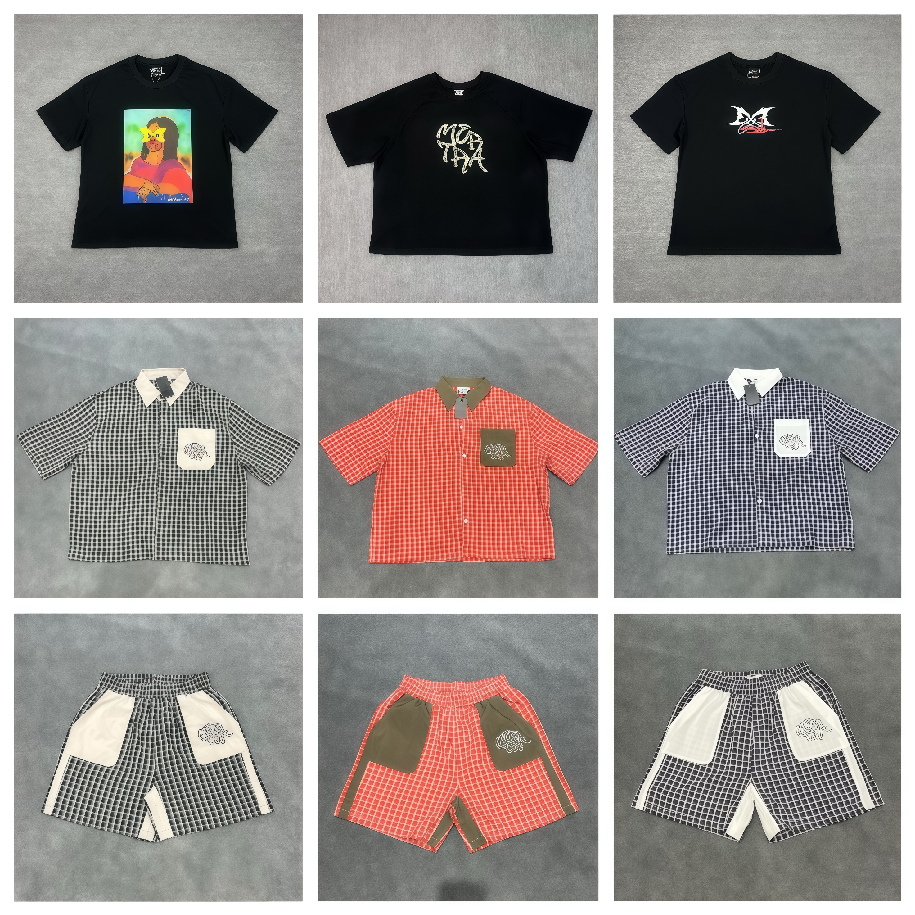 mertrashirts shorts homme T-shirt à manches longues motif de fleurs de cerisier brodé chemises en flanelle pour hommes designer couleur noir blan