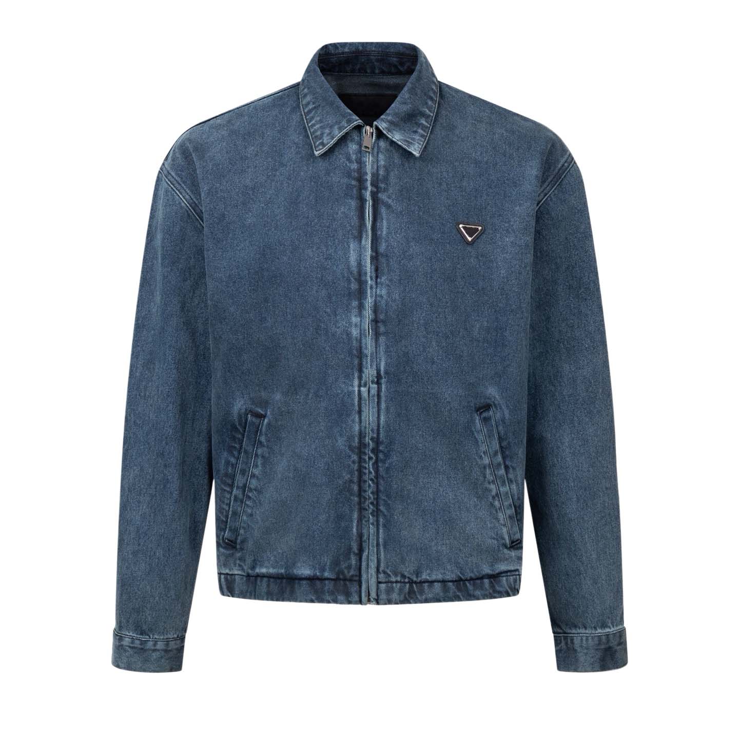 Highend brand designer jacket comfortable and elastic pure cotton material mens retro style short zipper denim jacket high quality US size