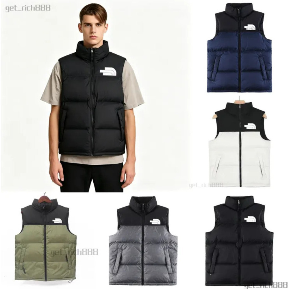 Designer Mens Vest Gilet NF Code Scan Down Puffer Jacket Unisex Couple Bodywarmer Womens Jacket Sleeveless Outdoor Warm Thick Outwear Clothing Gilet