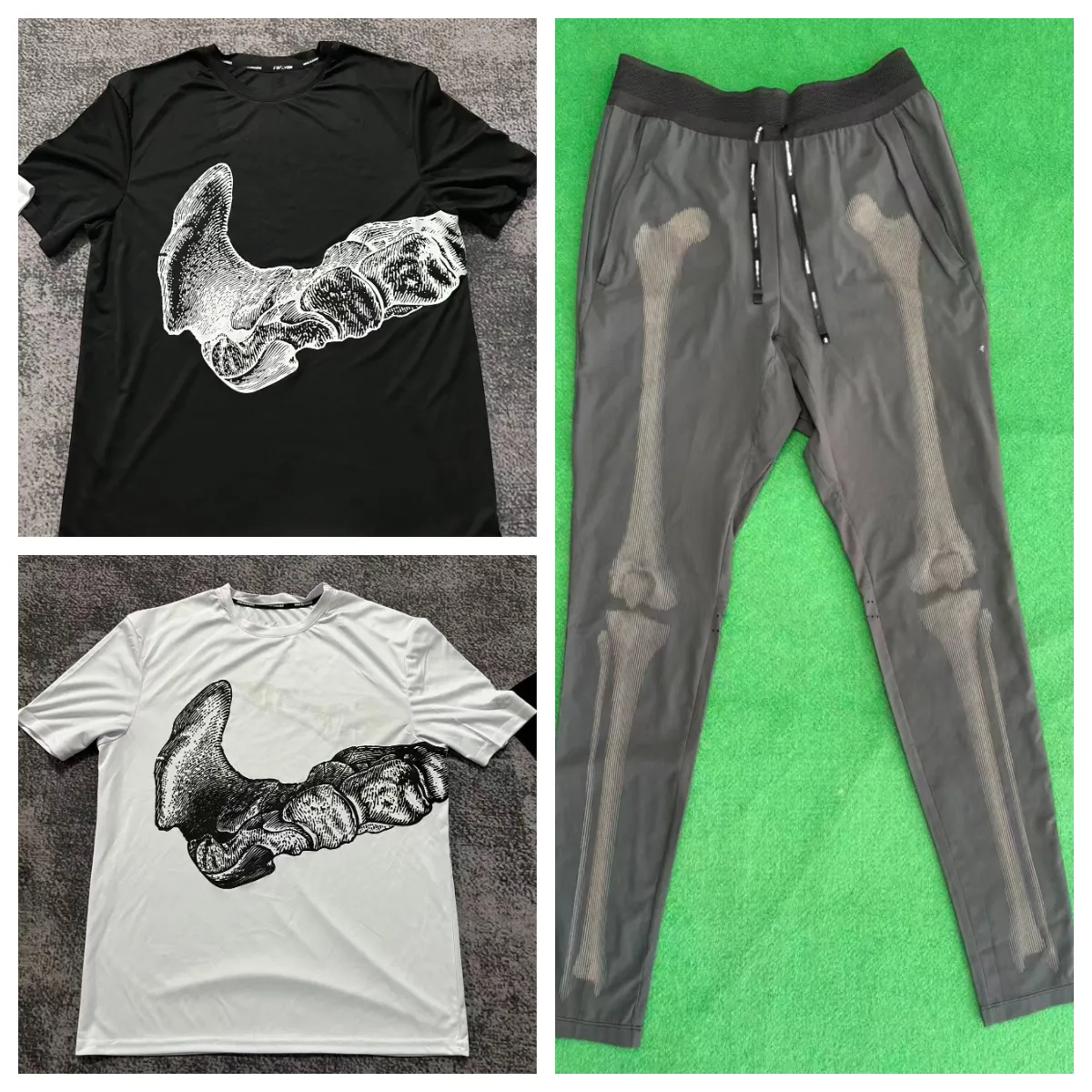 Men's Run 2026 Division Miler running T-Shirts Printed Pattern Ribbed Crew Neck Short Sleeve Pants Shorts Phantom Tees White black blue set t-s