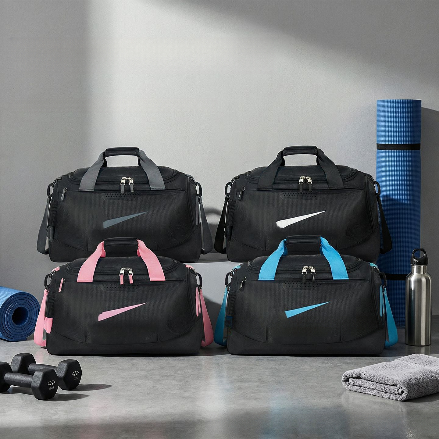 Designer Fitness Bag NK Training Bag Men's And Women's Basketball Sports Bag Large Capacity Dry Wet Separation Handheld Single Shoulder-image-1112532357