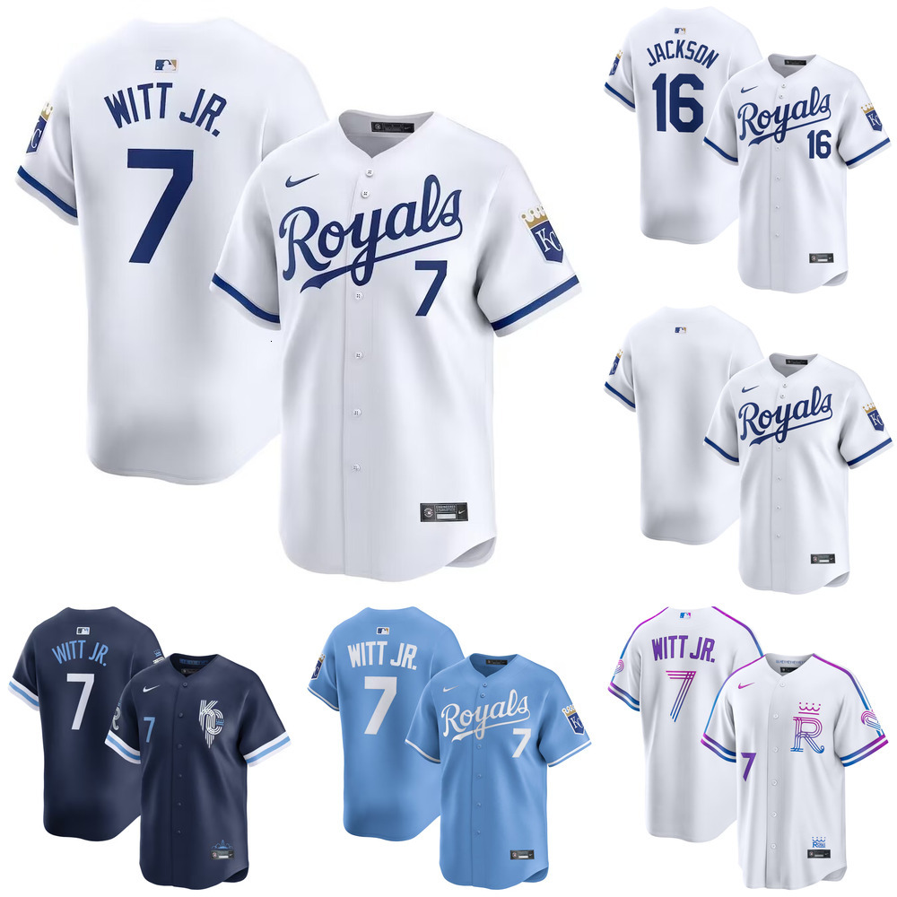 Maillot de joueur limité à domicile blanc Bobby Witt Jr. des Royals de Kansas City pour hommes