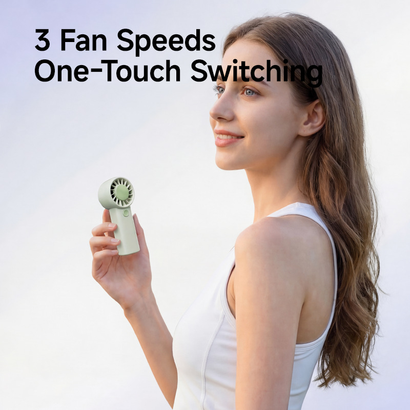 Mini Hand Fan 3 Speed 500mAh Pocket USB Portable Cooling Fan-image-1112828487