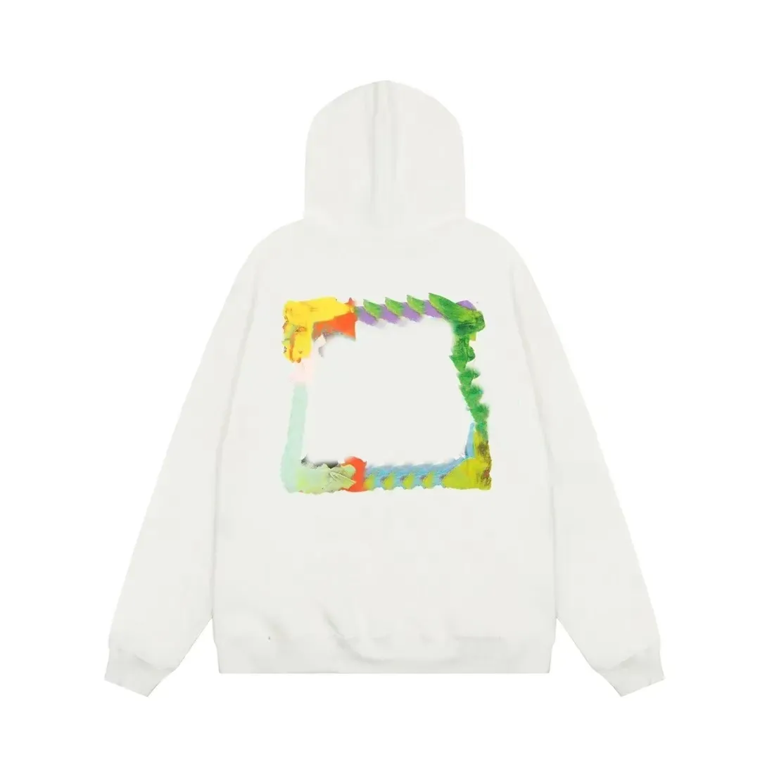 Offwhte Hoodies Designer Sweatshirt Unisex Jacket Spring And Autumn Outdoor Loose And Versatile Hoodie Arrow Pattern Loose Casual Trendy American St