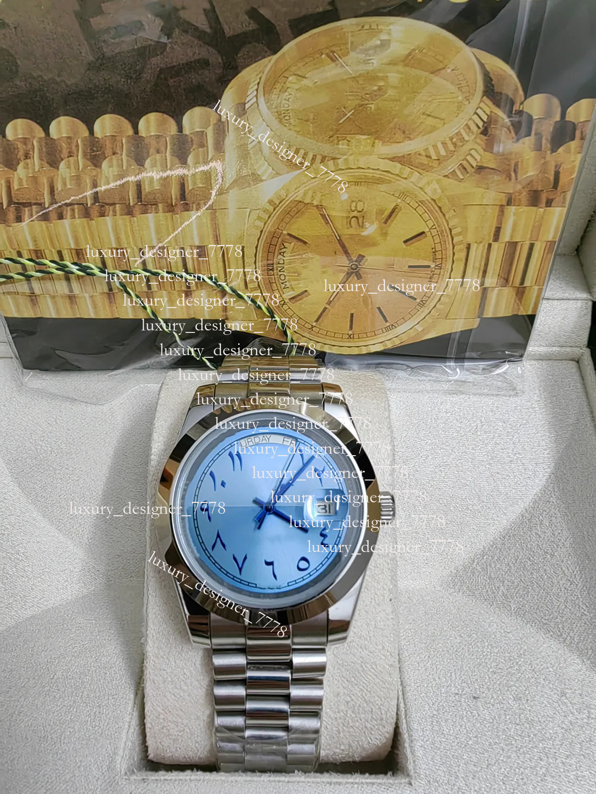 With original box High-Quality Luxury 218238 218206 218235 41mm Arabic Dial Stainless Steel Bracelet Automatic Mens sapphire Wristwatch Men's W
