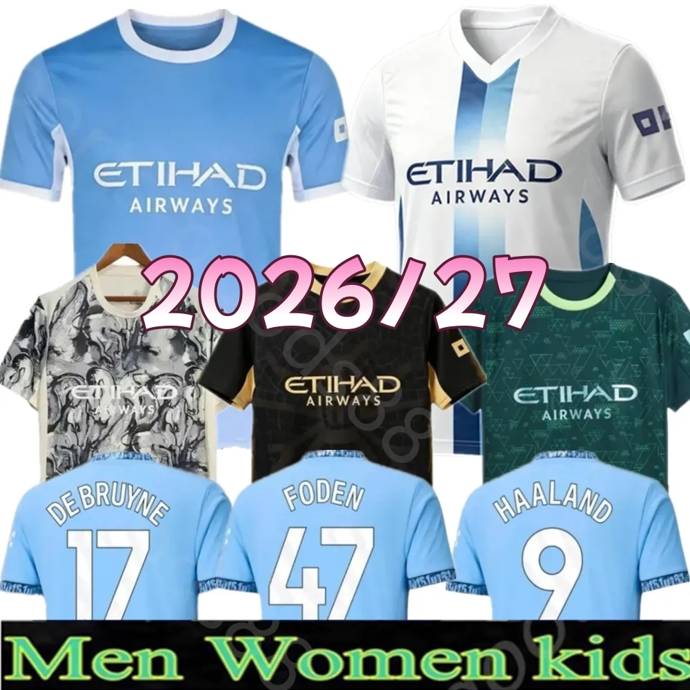 Man City Football Shirt 26 27 Phil Foden Soccer Jersey Erling Haaland Nico O'Reilly Jeremy Doku Tijjani Reijnders Rayan Cherki Nathan Ake Ra-image-915971782