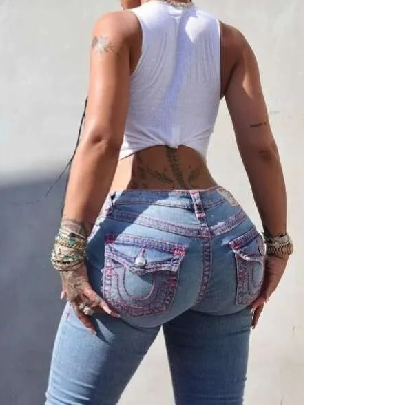 Ture Relgionly Jeans Designer Jeans Women Designer Women Jean Designer Jeans Womens Jeans Trouser Women Pant Jeans Denim Jeans Spring Summer Black B