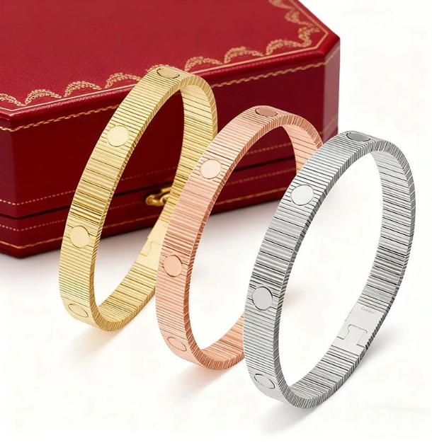 women classic bracelets gold designer luxury jewelry Diamond bangle 18K Gold new bracelet