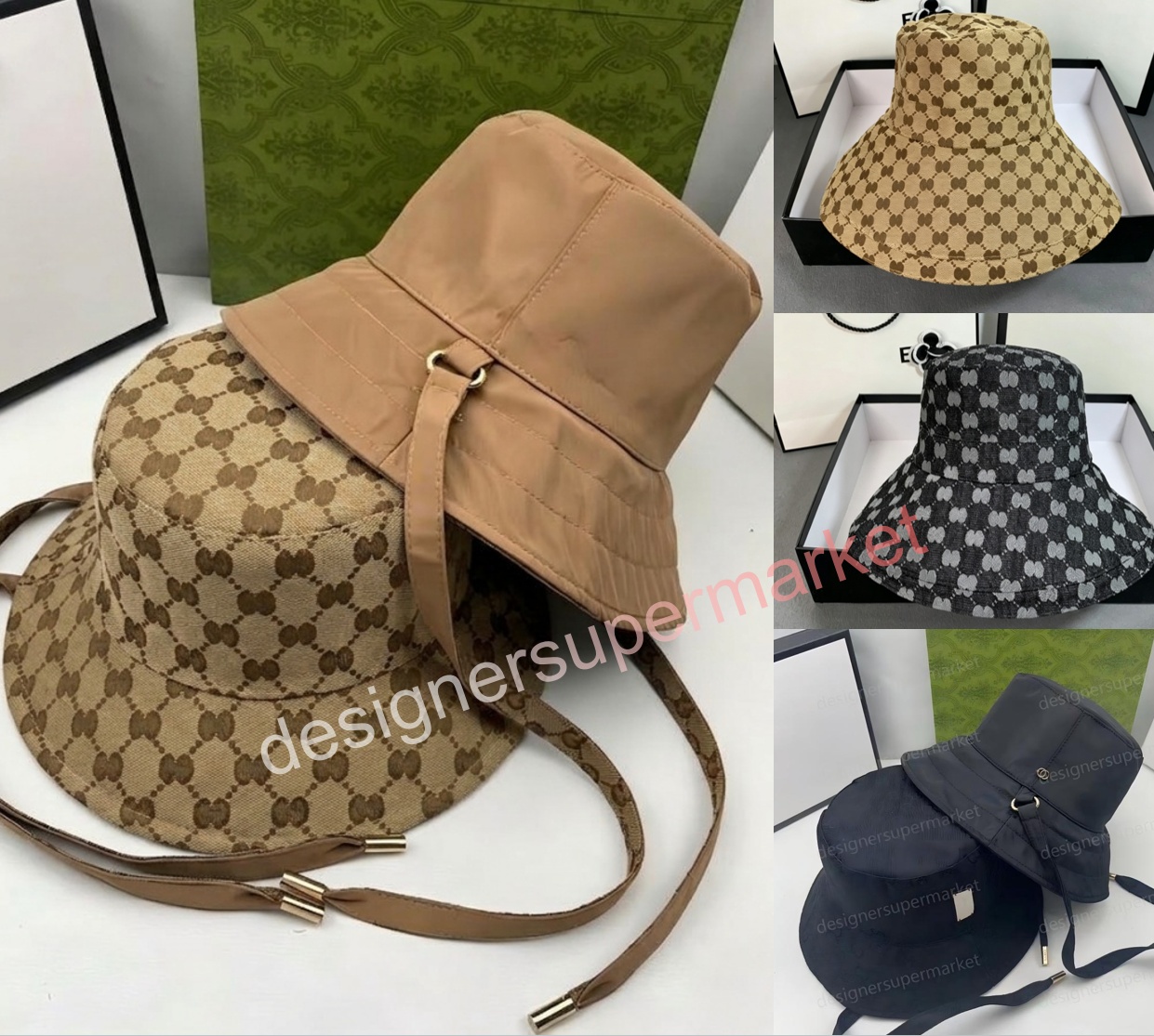 Designers Mens Womens Bucket Hat Fitted Hats Multicolour Reversible Canvas Designers Cap Hats Men Summer Fitted Fisherman Beach Cap-image-844396923