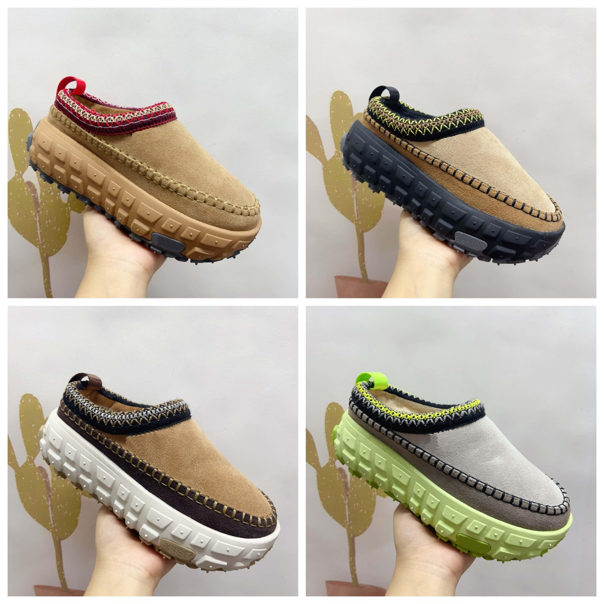 Designer Venture Daze Slippers Tasman shoes Tazz suede fashion tire women's ankle boots snow boot outdoor street warm winter Slides casual s