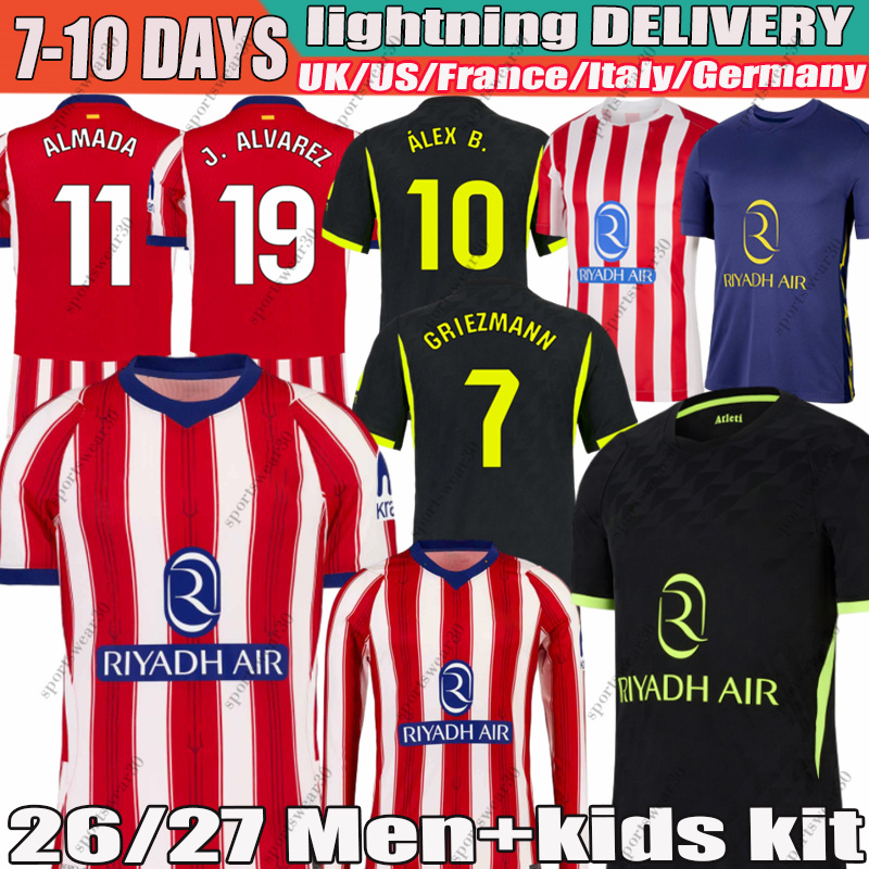 26 27 Atleticos de madrid #19 J. ALVAREZ GRIEZMANN XXXL 4XL Soccer Jerseys ALEX B. Sorloth ALMADA GALLAGHER KOKE SAUL camiseta 2025 football shir-image-937641678