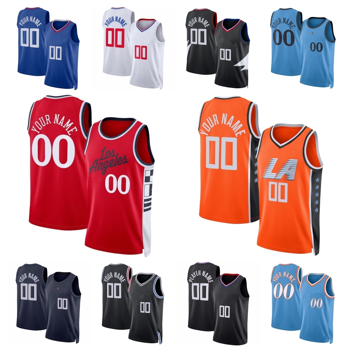 Keaton Wagler LA Jersey Basketball Kawhi Leonard Darius Garland Bennedict Mathurin John Collins Derrick Jones Jr. Jordan Miller Brook Lopez Bradl-image-918129588