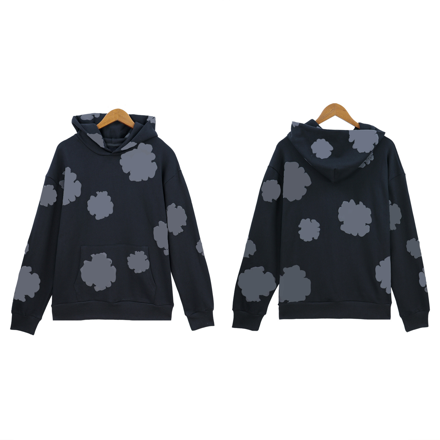 Designer Denim Teears Hoodies Hip Hop Pullover Casual Sweatshirt Hoodies For Men Hoody Women Hoodies Puff Print High Quality Sweatpants Breathable T