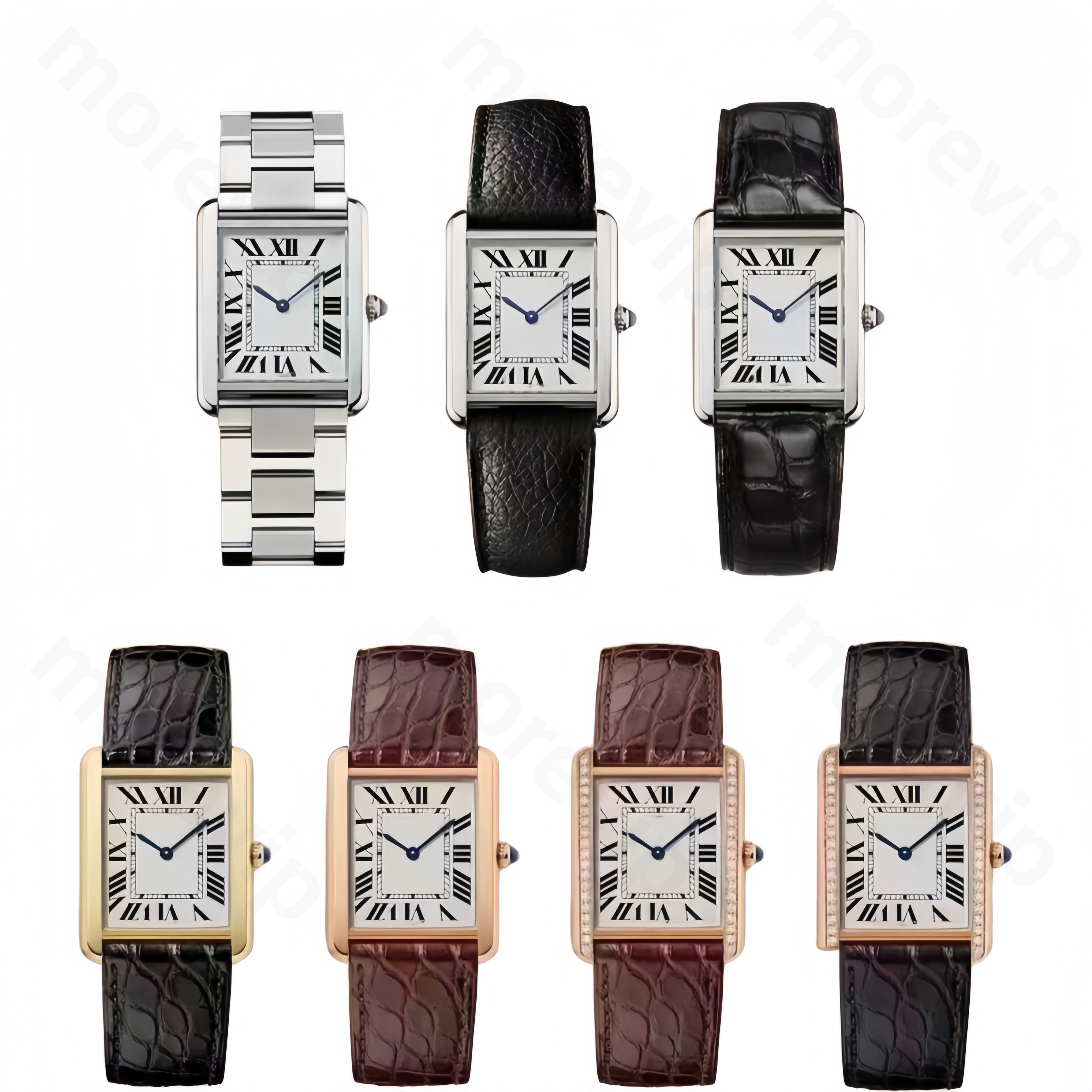 Watches Men Designer Watch With Box Tank Watch Fashion couple watch simple appearance modeling imported calfskin sapphire inset suitable for party t