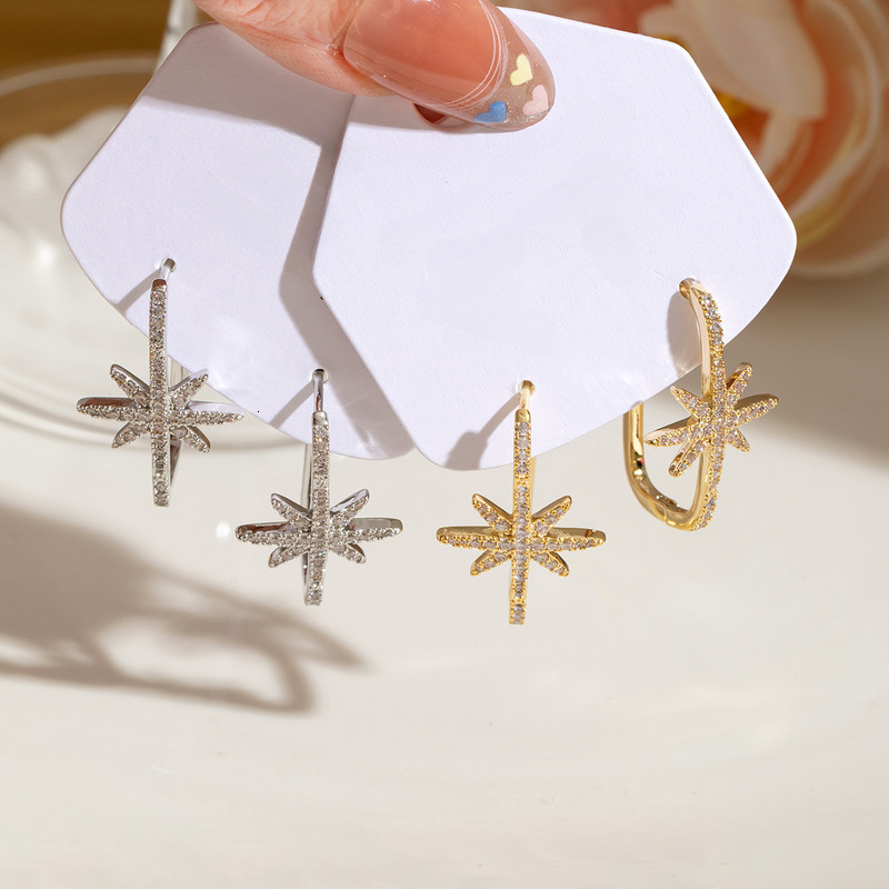 Earrings Luxurious And Exquisite Star Studded Earrings For Women With A Niche Design Versatile And Diamond Studded Earrings Fashionable And Elegant