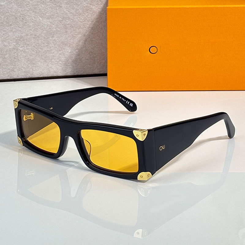 Luxury Metal Corner Square Sunglasses Mens Leisure Classic Heritage Low Square Sun glasses Z3157U Ultra Wide Mirror Leg Design Mirror Quality