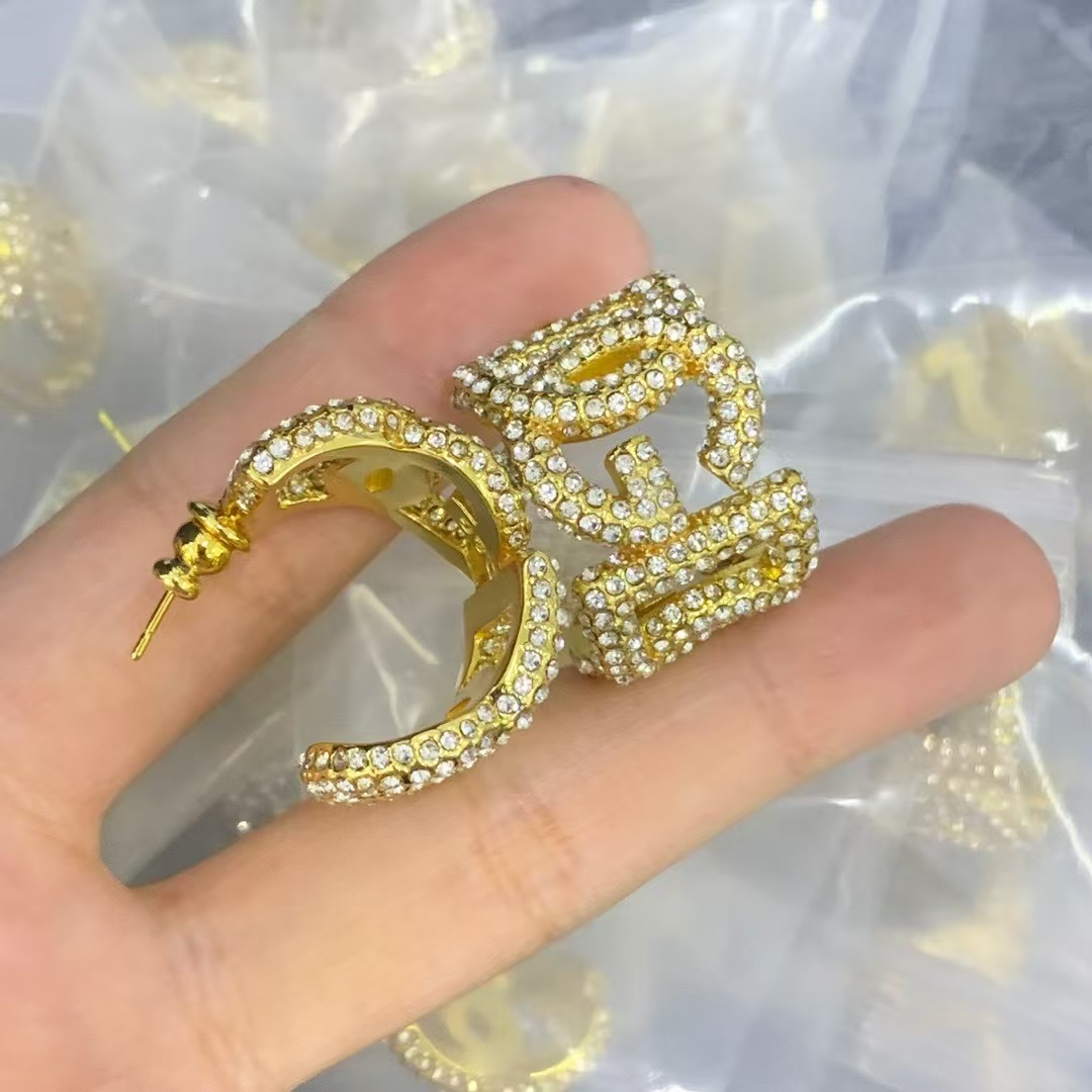 Gold/Silver DGEarring For Women Luxury Designer Stud Fashion Y2K Pearl, Mother of Pearl Earrings