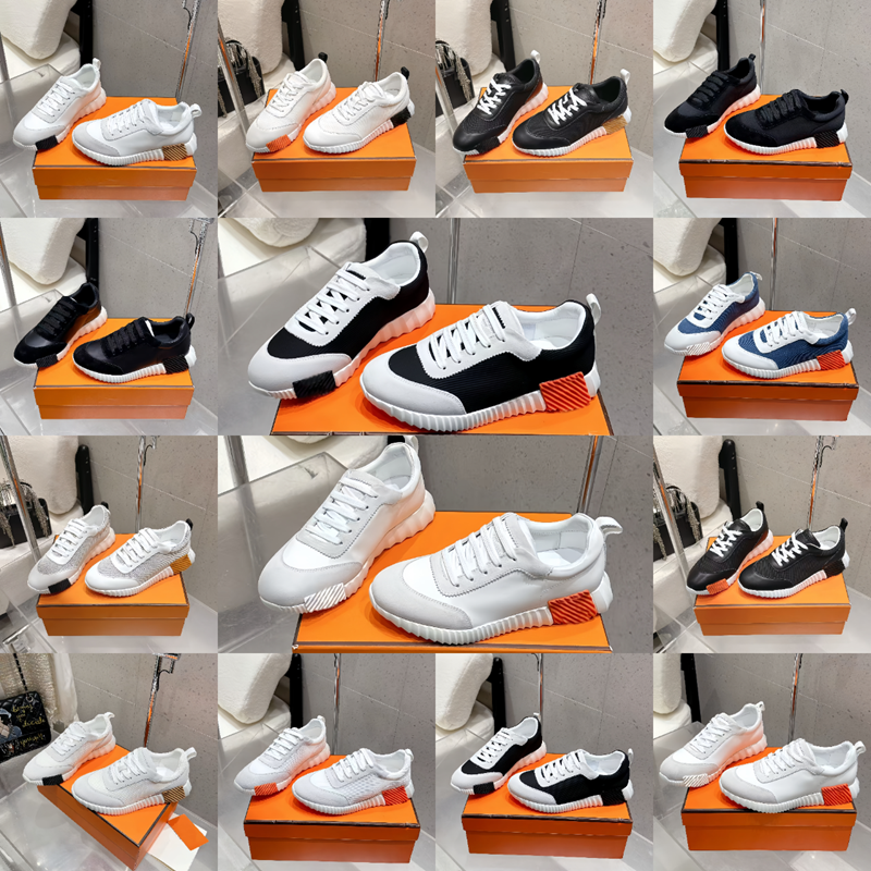 Bouncing Designer Sneakers Suede Casual Shoes Trainers Breathable Mesh Running Shoe Men Bounce Sneaker Women Non-Slip Rubber Sole Flat Train top-image-936598897