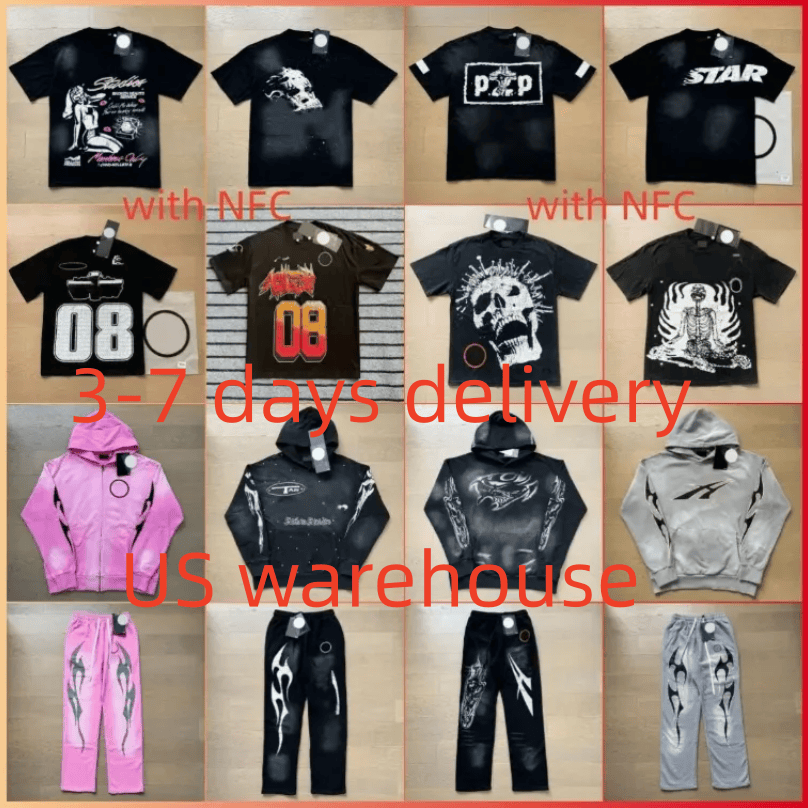 designer t shirt High Quality shirt Mens hoodie Summer Fashion Man Womens Helles Starly Long Tops Cotton Tshirts Clothing hoodies Short Sleeve Cl-image-997631495
