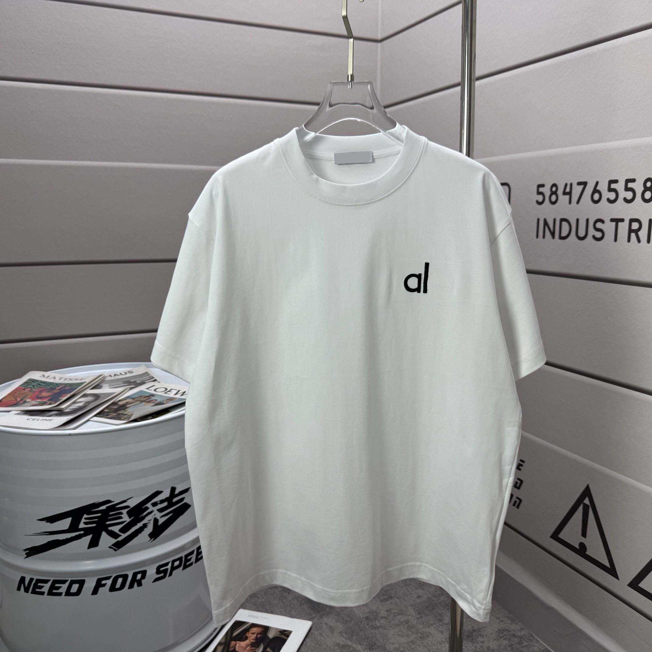 T-shirts pour hommes Polos Col rond vêtements d'été de style polaire brodés et imprimés avec des t-shirts de rue en pur coton 455u