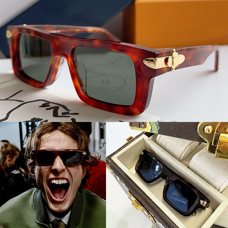 Luxury mens and womens fashionable square sunglasses designer retro classic Z6067U glasses summer driving travel sunscreen UV sunglasses