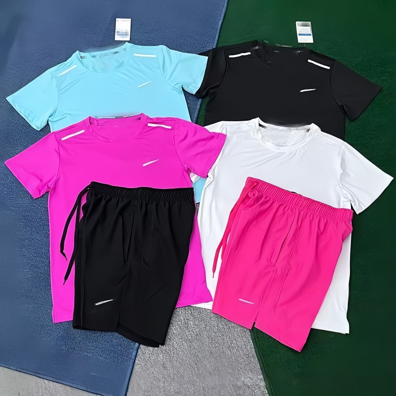 Miller Tracksuit mens Quick tracksuits tech set designer shirts shorts two piece sportswear women's fitness suit print quick drying t shirt