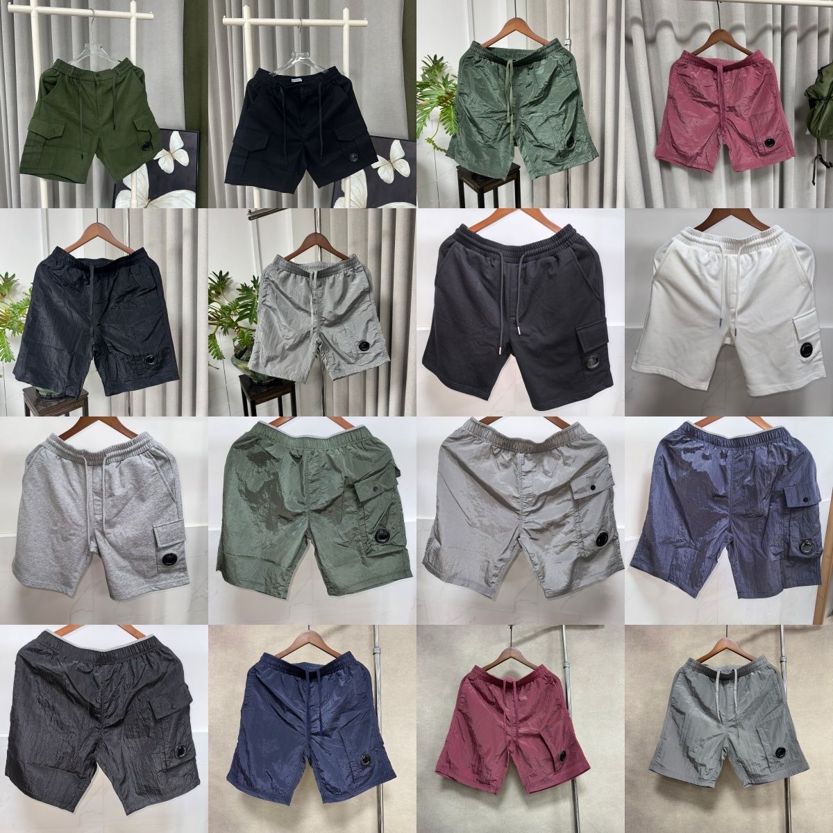 C companies men's designer shorts casual summer fashion streetwear quick drying swimwear metal gym loose shorts board beach shorts trunks gr