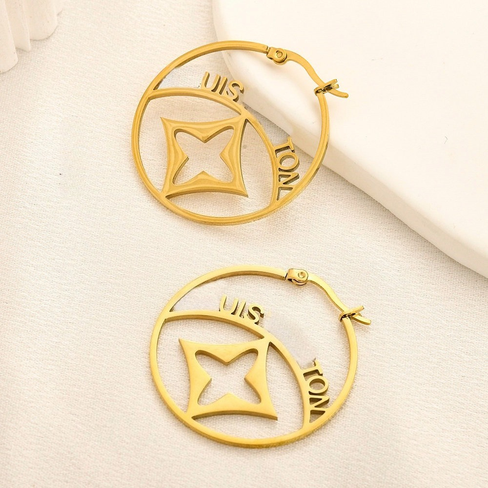 Designer Earings 18K Gold Plated Stud Earring Luxury Hoop Earrings Fashion Jewelry Women Party Wedding Engagement Gift