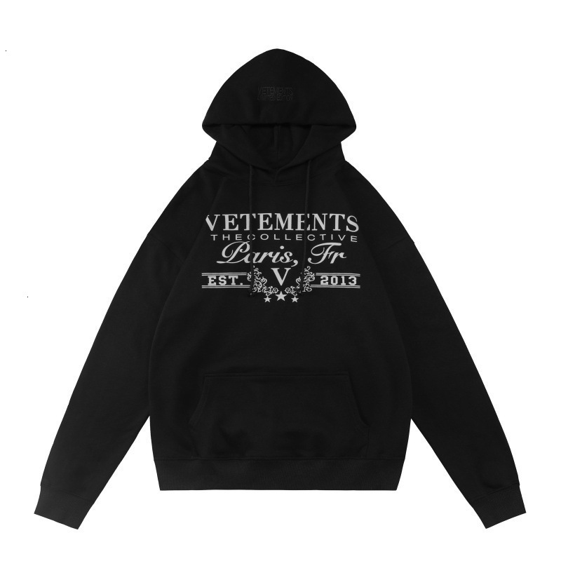 Vetemently Hoodie Designer Sweatshirt New Sports High Street Wear Casual Graphic VTM Hoodie Print Hip Hop Luxury Unisex Style High Quality Vetement