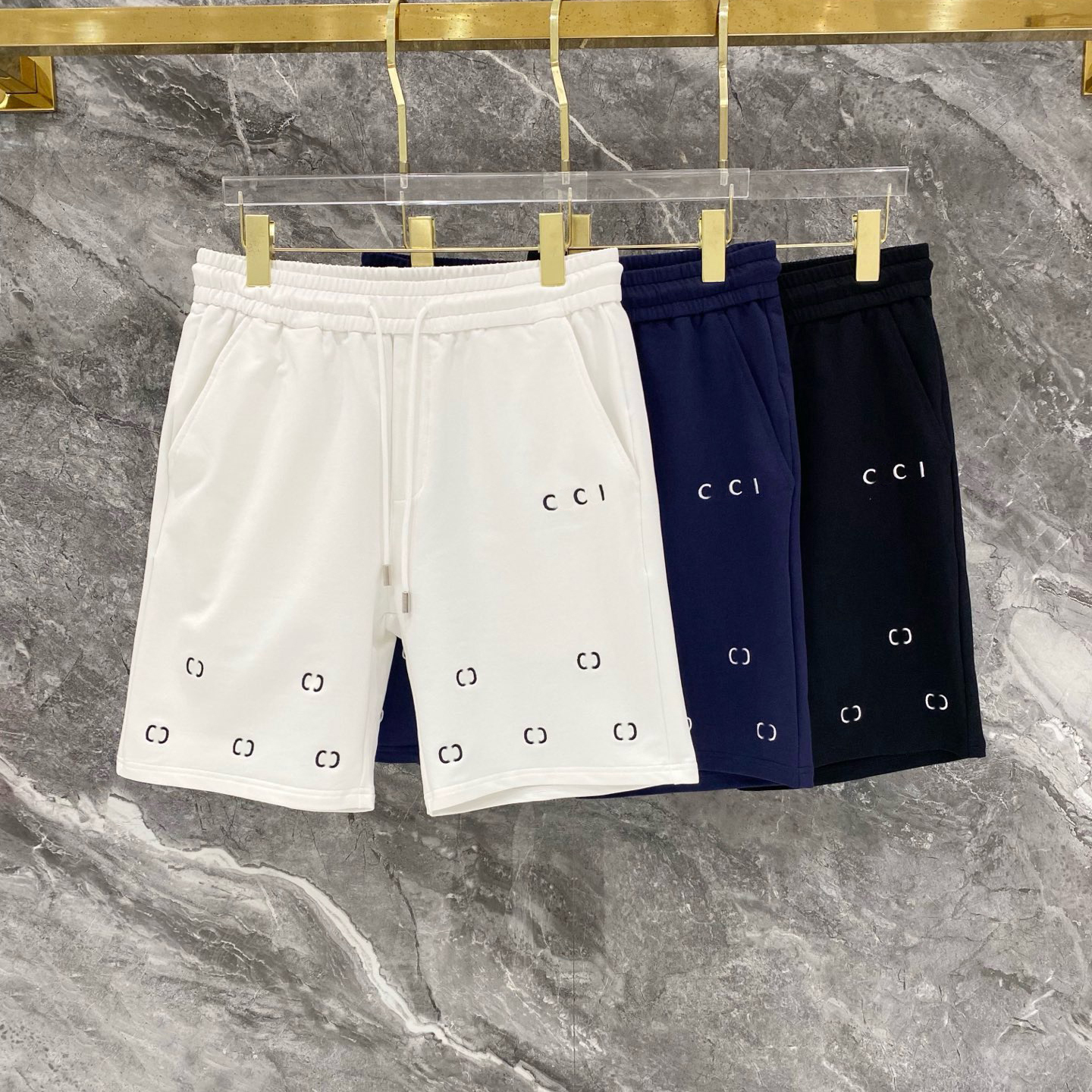Designer brand clothing, high-quality men's clothing, men's shorts, casual luxury, classic knitted casual shorts, very comfortable