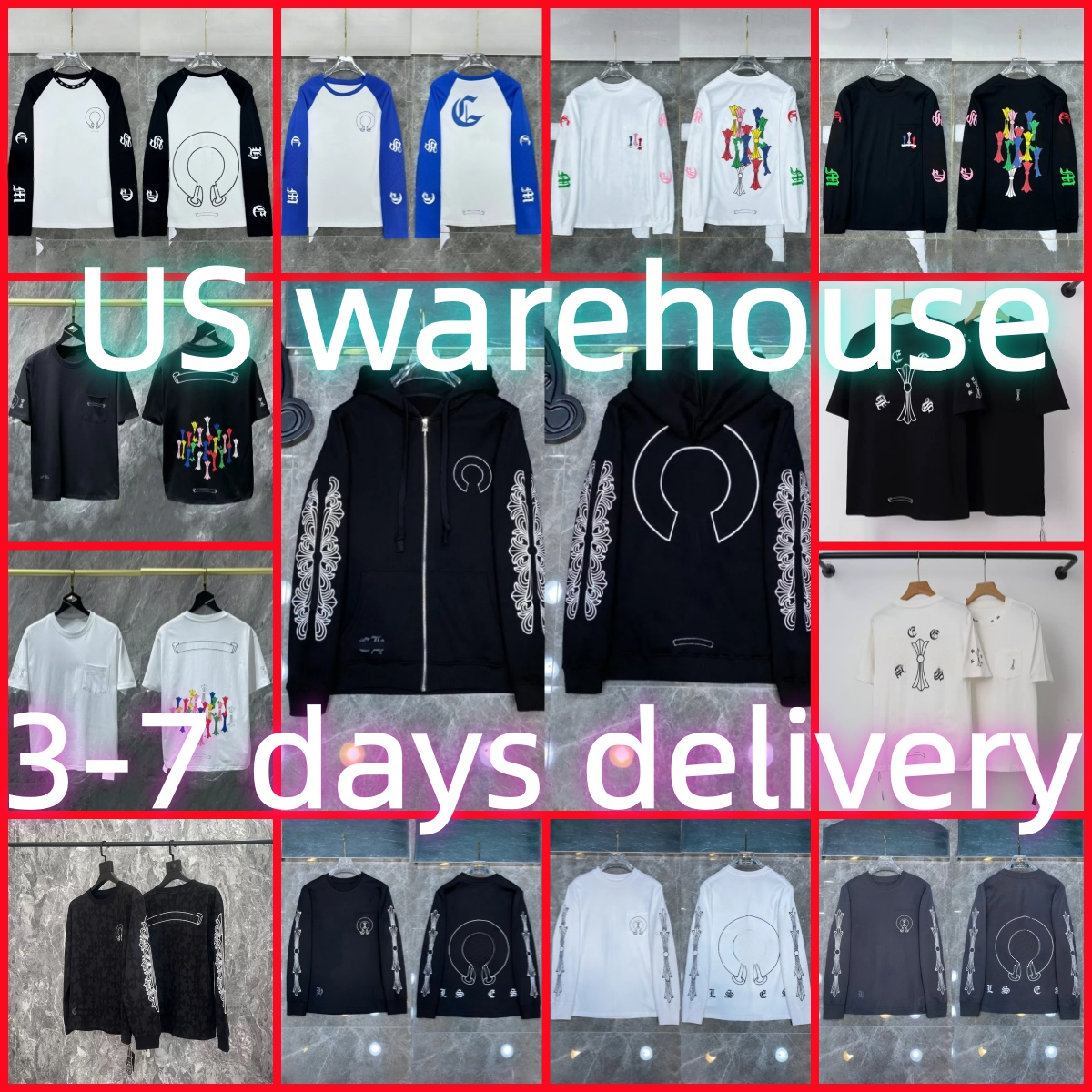 High Quality hoodie Men Designer shirt Chrome Long Sleeve New Men hoody Fashion Hoodies Sweatshirts Hip Hop Running Jacket Pullover Hooded Cardigan