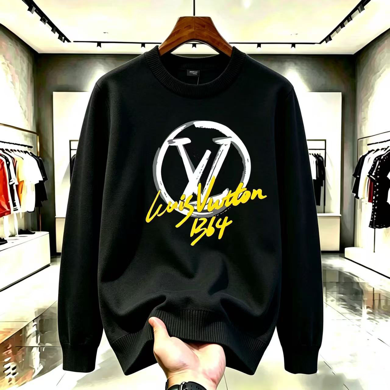 New autumn/winter jacquard men's crewneck sweater - lightweight, stylish, versatile long-sleeved pullover that keeps you warm88