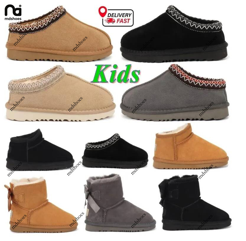 2027 New Boots Kids Boots Australia Snow Boot Designer Children Shoes Winter Classic Ultra Mini Boot Botton Baby Boys Girls Ankle Booties Kid Fur Su