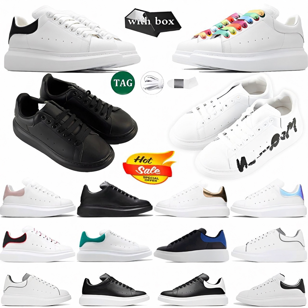 Designer Fashion Casual Shoes Oversizeds Platform Sneaker Sneakers For Men Women Mens Calfskin Velvet Leather Iridescent Outdoor Trainers White Blac