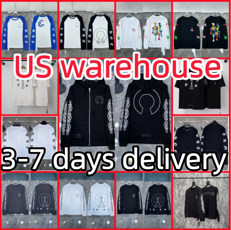 High Quality hoodie Men Designer shirt Chrome Long Sleeve New Men hoody Fashion Hoodies Sweatshirts Hip Hop Running Jacket Pullover Hooded Cardigan