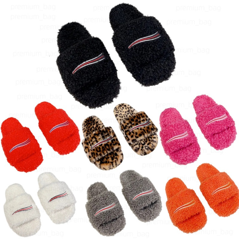 Balenes ciagaes fur Slides 2026 Designer Women Furry Mules Fall Luxury Winter Slide Men Footwear Paris Comfortable Fuzzy Anti Slip And Wear resistan