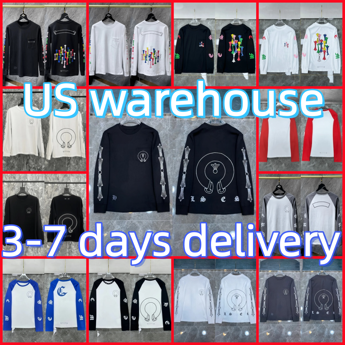 High Quality hoodie Men Designer shirt Chrome Long Sleeve New Men hoody Fashion Hoodies Sweatshirts Hip Hop Running Jacket Pullover Hooded Cardigan