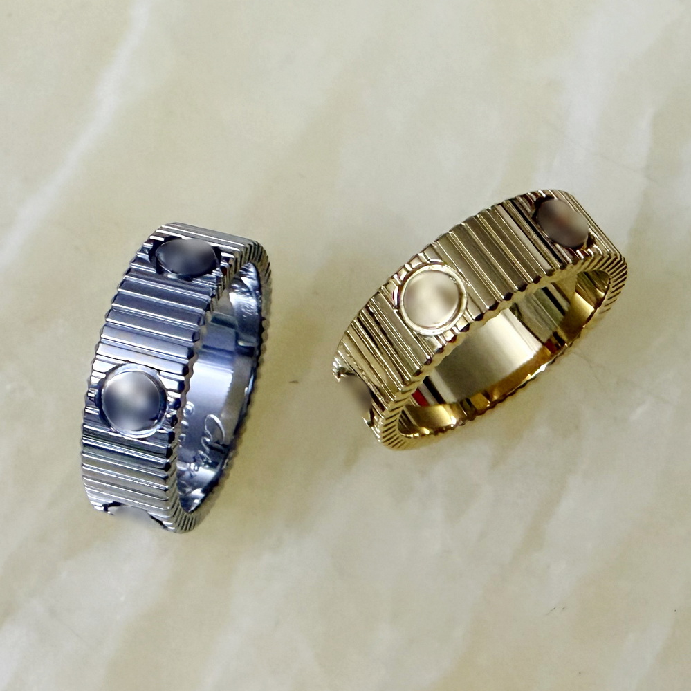 Band Rings UNLIMITED RING 6.5mm Couple rings woman designer L0VE ring for man Gold plated 18 K TOP quality US 5-11 size exquisite gift