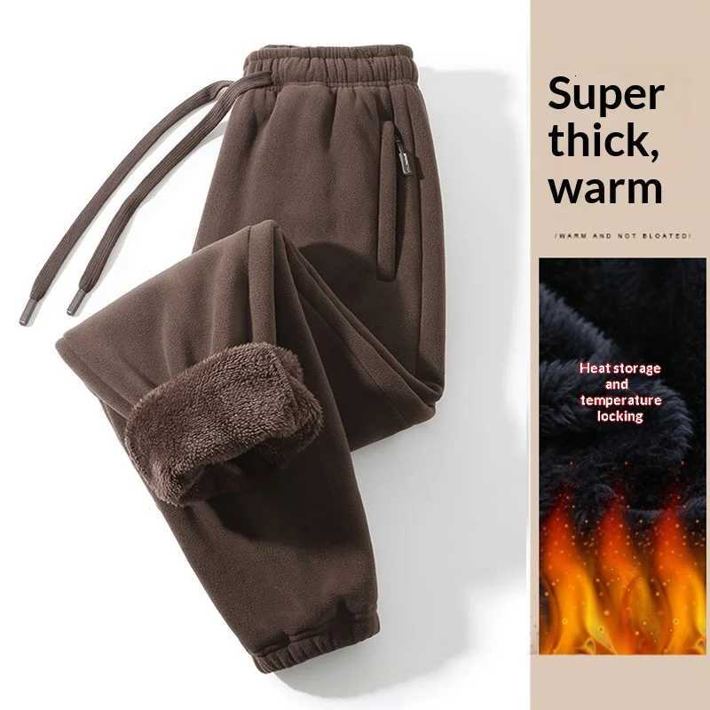 Men's Pants Men Trousers Double-sided Fleece Casual Pants Sweatshirt Boa Fur Men's Clothing Warm Knitted Sports Shorts Man Gifts Clothes T