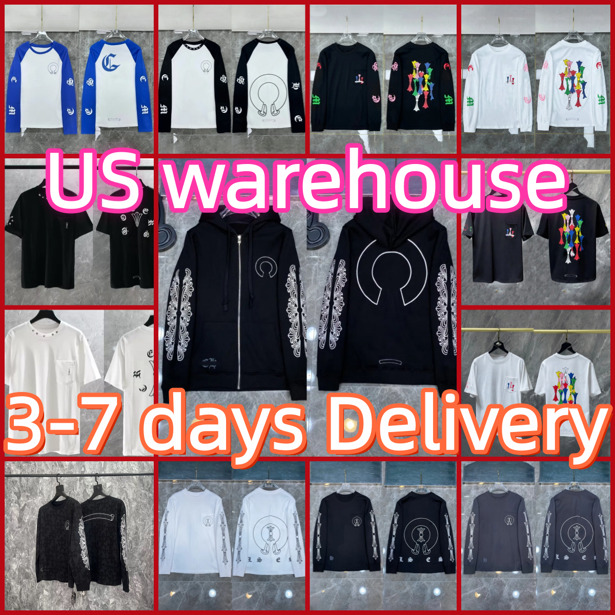 High Quality hoodie Men Designer shirt Chrome Long Sleeve New Men hoody Fashion Hoodies Sweatshirts Hip Hop Running Jacket Pullover Hooded Cardigan